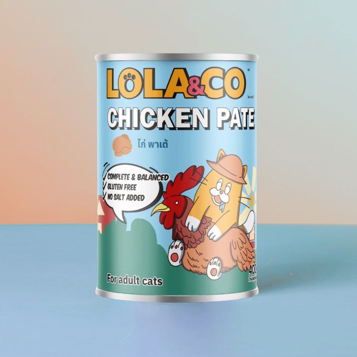 LOLA & CO Chicken Pate – Nutritious & Delicious Meal for Adult Cats (Pack of 2)